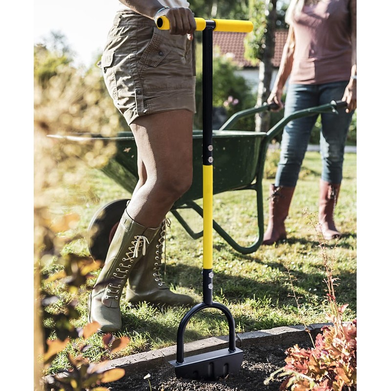 Byhagern Manual Edger, Half Moon Edger, Saw-Tooth Garden Edger Hand