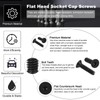 PATIKIL 1/4-20 x 1 Flat Head Socket Cap Screws, 10