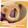 Beavorty 2pcs Cute Cartoon Fluffy Hair Bands for Women Reusable