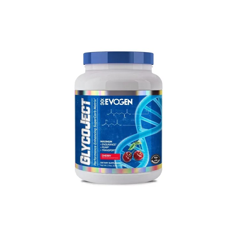 Evogen Glycoject 37 Servicios Recuperador Post Entreno Sabor Cherry