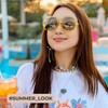 miyya Oversized Polarized Sunglasses Women, Trendy Retro Sun Glasses for