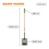 Truper Square-Point Shovel, Mid-Size Steps, 48-Inch Wood Handle with 6-Inch