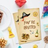 Soiceu Pirate Birthday Party Invitations with Envelopes Set of 20