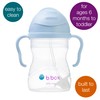 b.box Sippy Cup with Fliptop Weighted Straw, Drink from Any