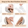 EACOZY Heel Grips, Clear Shoe Heel Inserts, Heel Cushion Pads