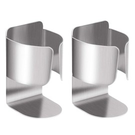 Electric Toothbrush Holder Wall Mount, 304 Stainless Steel Self-Adhesive Bathroom Organizer for Electric Toothbrush, Toothpaste & Face Wash-Space Saving, Waterproof, Holds Up to 10lbs (Silver 2 Pack)