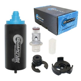 QFS Bomba de combustible EFI en el tanque + regulador de presión de combustible + filtro de repuesto para Suzuki Quadracer 450, 15100-45G03 (2006-2011)