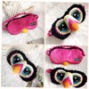 Gatuida Cute Cartoon Eye Mask Plush Sleep Mask for Sleepovers