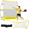 Qryovsa 2-in-1 Portable Pickleball Trainer: Rebounder & 6FT Mini Net