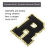 sourcing map 4pcs Chenille Letter Badge Iron On Letter Patch