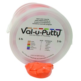 Fabrication Enterprises 10-3952 Val-U-Putty Exercise Putty, Orange(Soft), 5 lb.