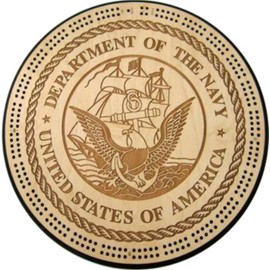 Navy Military Seal Cribbage Board