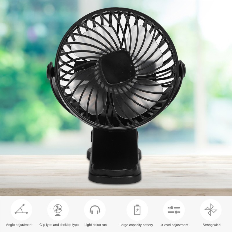 W‑06 Mini USB Fan Portable Desktop Rechargeable Low Noise Handheld