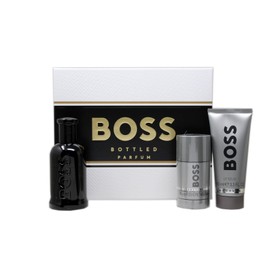 BOSS BOTTLED 3 PIECE GIFT SET FOR MEN PARFUM SPRAY 100 ML/3.3 FL.OZ.