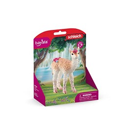 schleich Bayala 70743 Mythically Decorated Pink Llama Unicorn - with Glittering Details and Shiny Spiral Horn, Robust and Imaginative Figures Unicorn Toy from 5 Years