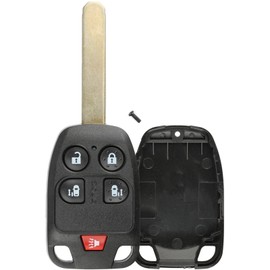 KeylessOption Keyless Entry Remote Uncut Blank Key Blade Fob Shell Case Cover Buttons for Odyssey N5F-A04TAA