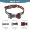 EXPAWLORER Dog Leash and Collar Set - Cute Plaid Dog