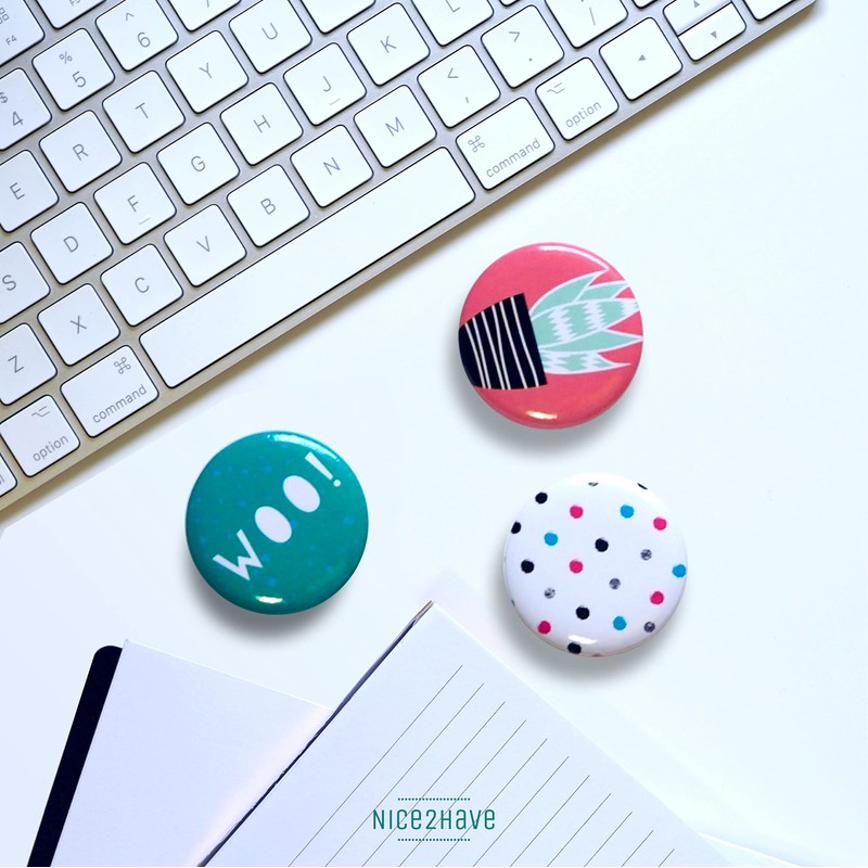 Nice2Have 25 Sets of Bottle Opener Buttons 2.25 inch (58mm)
