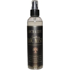 LOC'D 4 LYFE Rice Milk & Peppermint Oil Loc Mist 8oz – Refreshing Hydration Spray for Dry Scalp | Promotes Hair Growth, Soothes Irritation & Combats Frizz