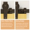 CCJH 2PCS Adjustable Barn Door Stopper fit for 1.57inch/40mm Flat