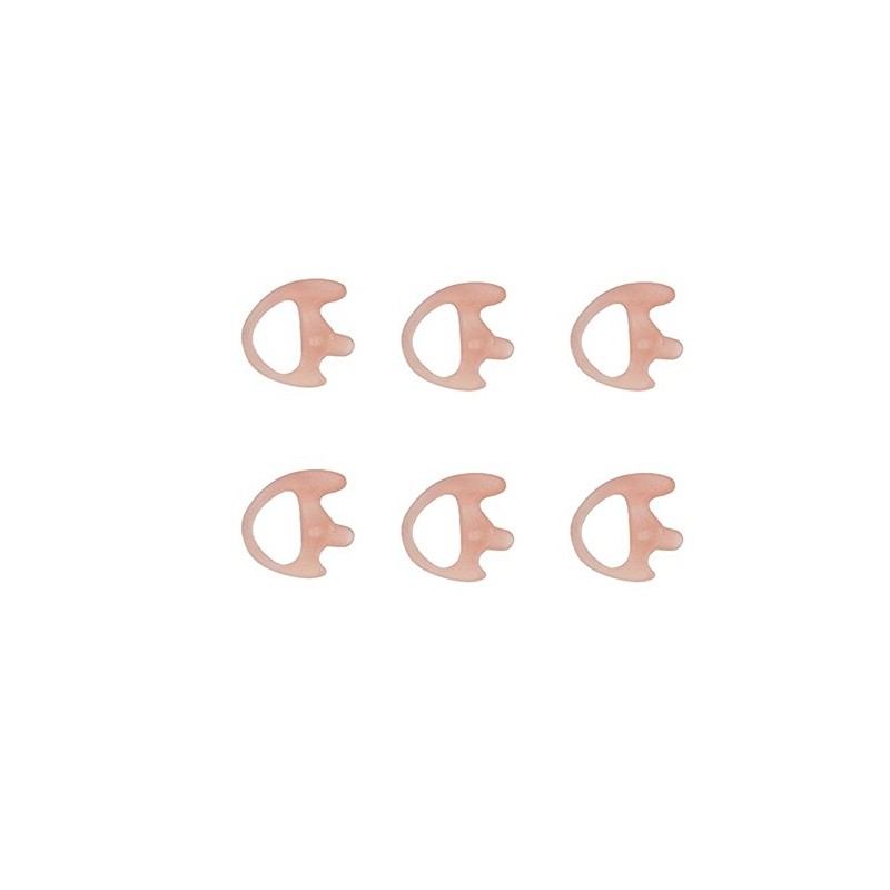 6 Left Medium Flesh Flexible SEMI Custom Ear Mold Insert