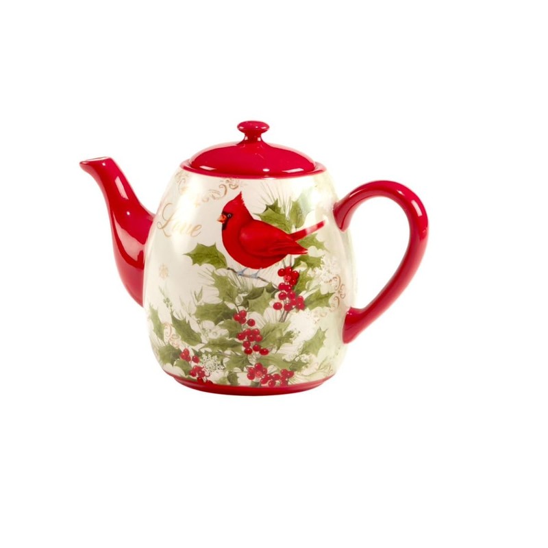 Certified International Winter's Medley Teapot, 40 oz.