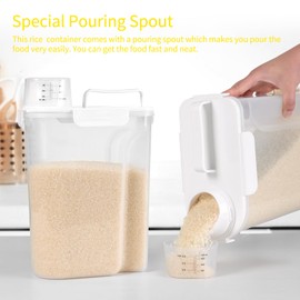 Rice Container,Rice Storage Container,5L,5.2Qt Tcereal Storage Container