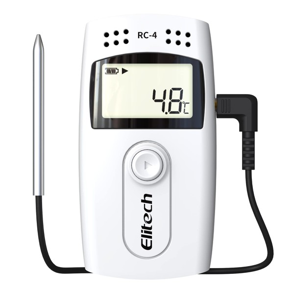 Elitech Temperature Data Logger, RC-4 USB Recorder with Double Sensors