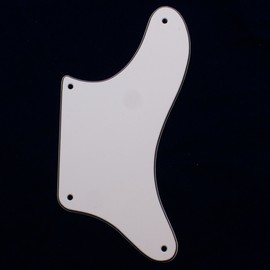 La Cabronita Telecaster style guitar pickguard,No Pickup Notch,3Ply white