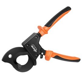 KF CPTEC Cable Cutters - Ratchet Wire Cutter for Aluminum, Copper, and Multi-core Cables up to 300mm², Heavy Duty Ergonomic Design