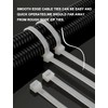 HS UV Protected Zip Ties 12 Inch (100 Pack) Self