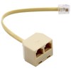 tunghey 2Pack Two Way Telephone Splitters, Male to 2 Female