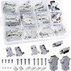 VISSQH 20Pcs(10Pair) DB9 Solder Connectors, D Sub Male/Female Adapter Connector