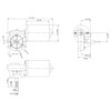 BEMONOC Garage Door Motor 12V DC Right Angle Reversible Electric