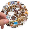 Bric Dodo Pack of 50 Poop Stickers Car Laptop Phone
