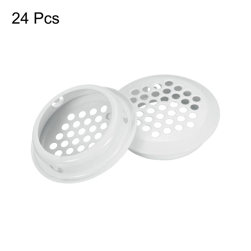 sourcing map 24Pcs Air Vents Circular Soffit Vent 35mm/1.4" Stainless