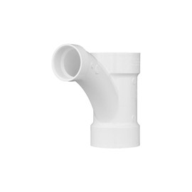 Charlotte Pipe 3" X 3" X 2" Comb Wye Pipe Fitting - and 1/8" Bend 1" Piece Schedule 40 PVC DWV (Drain, Waste and Vent) Durable and Easy to Install for Home or Industrial Use (Single Unit)