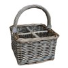 Condiment Holder Wicker Basket Cutlery Holder for Table Party -