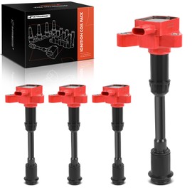 A-Premium Engine Ignition Coil Pack Compatible with Ford Escape 2013-2016, Fusion 2013-2014, Transit Connect 2014-2016, Fiesta 2014-2019, 1.6L, Replace# BM5Z12029B, BM5G12A366DA, 4-PC Set