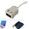 JUNESUN Portable ADSL Modem Telephone Phone Fax in-Line Splitter Filter