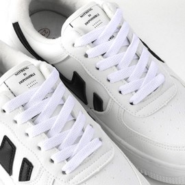 Handshop 2 Pairs (4 Pack) Flat Laces - Can be used as replacement laces for sneakers, sports shoes, boots, white