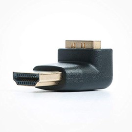 FireFold HDMI Adapter - Supports Resolutions up to 1080p - Gold Plated Connectors to Resist Corrosion and Degradation - Plug HDMI Cable Without Tension (Horizontal Right Up)