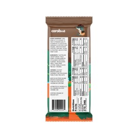 CAROBME ORGANIC UNSWEETENED ALMONDS CAROB BAR | Vegan Soy Free Gluten-Free | Caffeine Free Substitute for Chocolate, Candy and chocolate bars