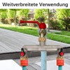 2 Wege Wasseranschluss Verteiler Hahnverbinder, Garten Wasserhahn Wasserverteiler aus Messing,