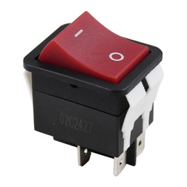 Manioiity Rocker Switch HY12-9-4 On/Off PushButton Switch Compatible with Electric Welding Machine and Household Appliance, 4 Pin IP55 Rocker Switch HY12-9-4