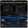 POPMOTORZ LED Side Marker Lights Compatible With Ford Mustang 2010