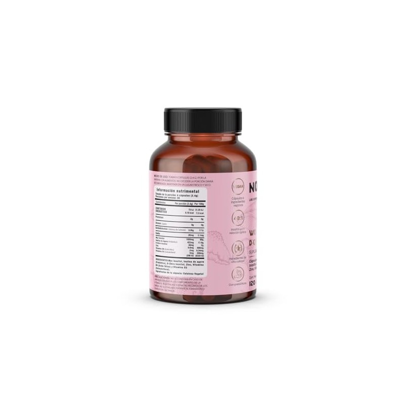 Myo Inositol Chiro Vitamina Zinc Selenio Complejo Mujer Acido Folico