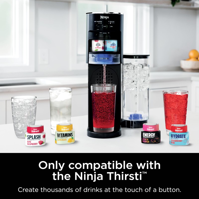Ninja WCX01WR Thirsti 48oz Removable Water Reservoir, Black. Only Compatible
