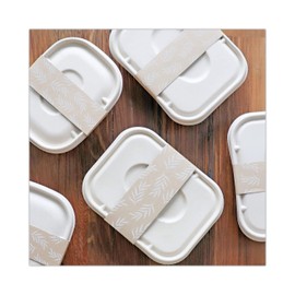 World Centric Fiber Containers, 60 oz, 7.5 x 9.8 x 2.7, Natural, Paper, 400/Carton