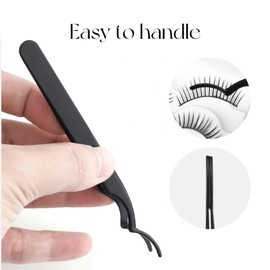 Professional Stainless Steel precision Eyebrow &False Eyelashes Tweezers 5 Pack for Eyebrows Plucking Facial & Ingrown Hair Splinter blackhead & Tick Remover False Eyelashes Tools Set… (Cluster)